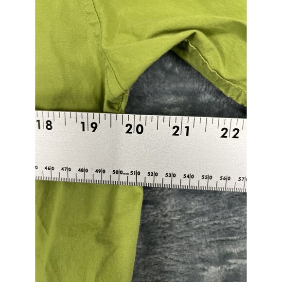 Gap Mens Stretch Lime Green Short Sleeve Button-Up Shirt M - Picture 6 of 8